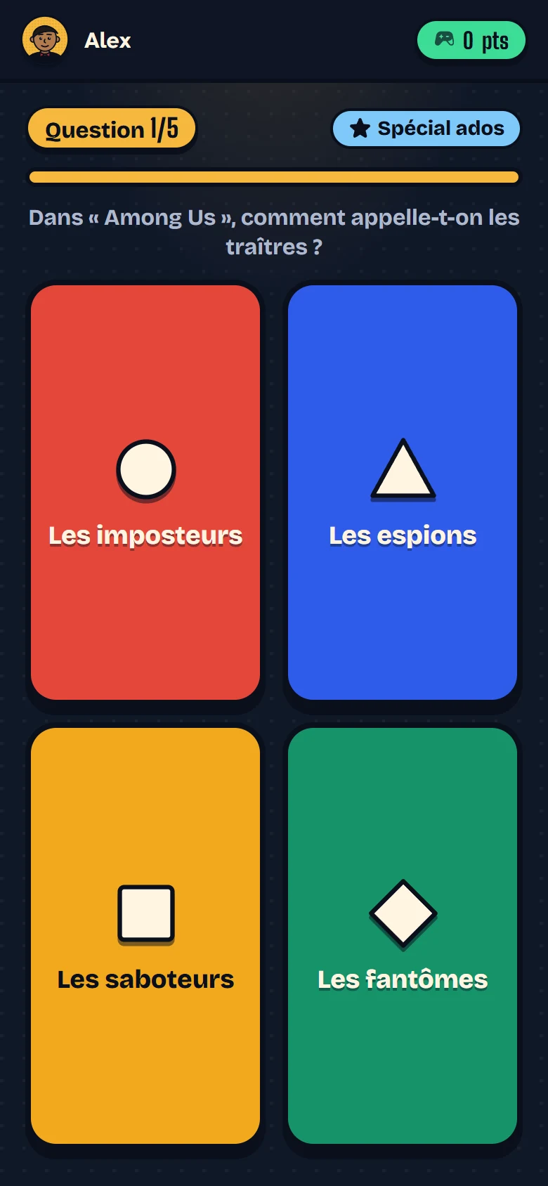 Téléphone : quatre gros boutons de réponse